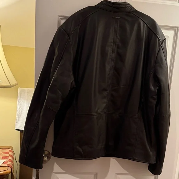 Marc New York Men's Black Leather Jacket
